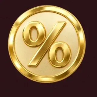Gold percent coin — Vincispin
