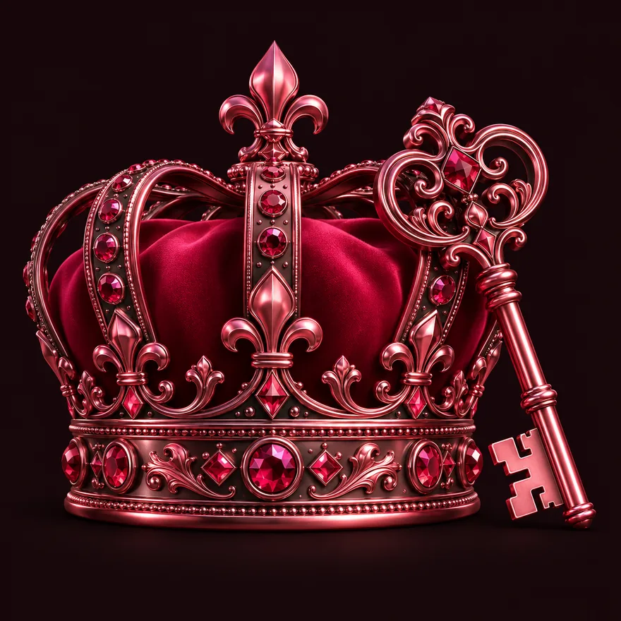 Royal crown and key — Vincispin