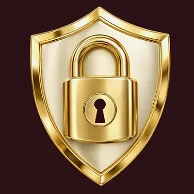 Shield with padlock — Vincispin
