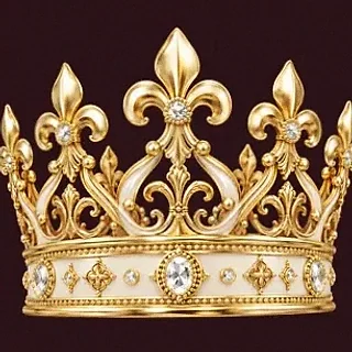 Jeweled royal crown — Vincispin