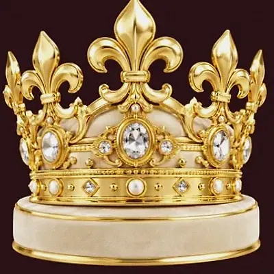 Jeweled royal crown — Vincispin