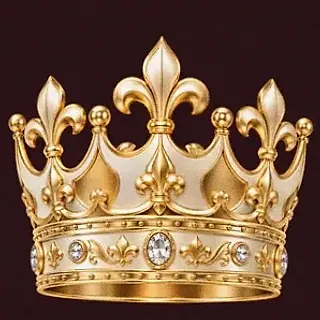 Ornate royal crown — Vincispin