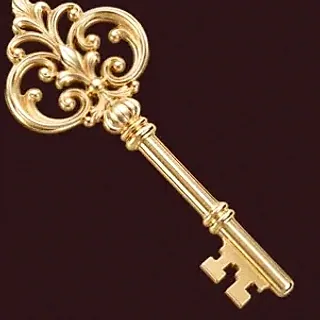 Ornate antique key — Vincispin