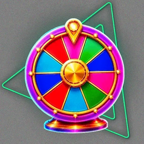 Colourful prize wheel